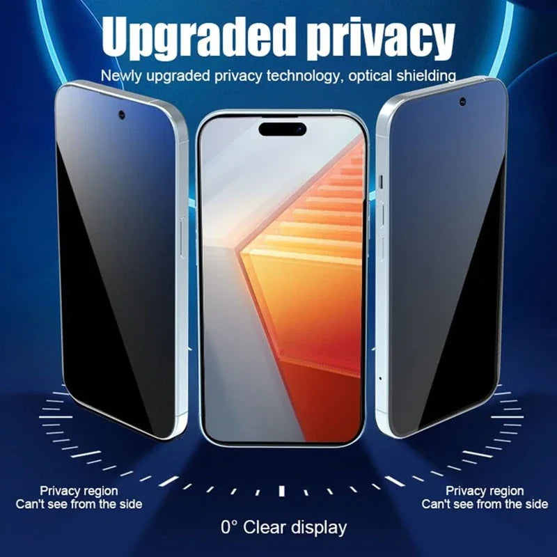 2025 Viral 8K Privacy Tempered Glass - Anti-Spy Dust-Free Screen Protector iPhone 11-16 1-3pcs