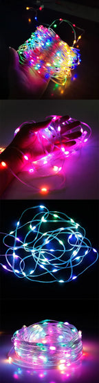 RGBIC USB LED String Lights DIY Outdoor Christmas Tree Decor Fairy Lights 8 Modes Bluetooth APP For Wedding Holiday Party Lighti Dazzle Frenzy