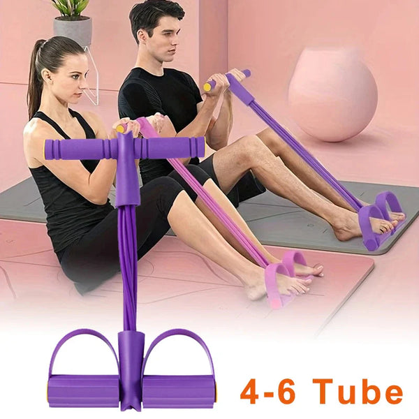 4-Level Adjustable Ab Crunch Strap with Non-Slip Handles – Home Core Trainer Resistance Bands for Abs, Obliques & Yoga | Viral Abdominal Muscle Exerciser 2025