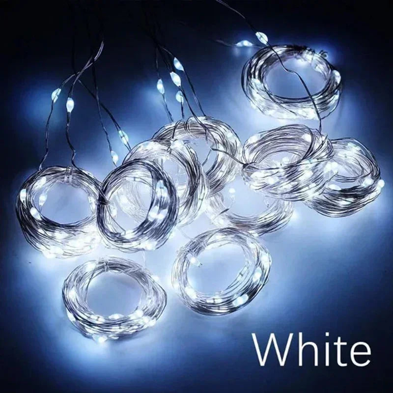 2025 Viral Nordic Luxe Solar Flower Glow Lights - Magical Garden String Curtain Dazzle