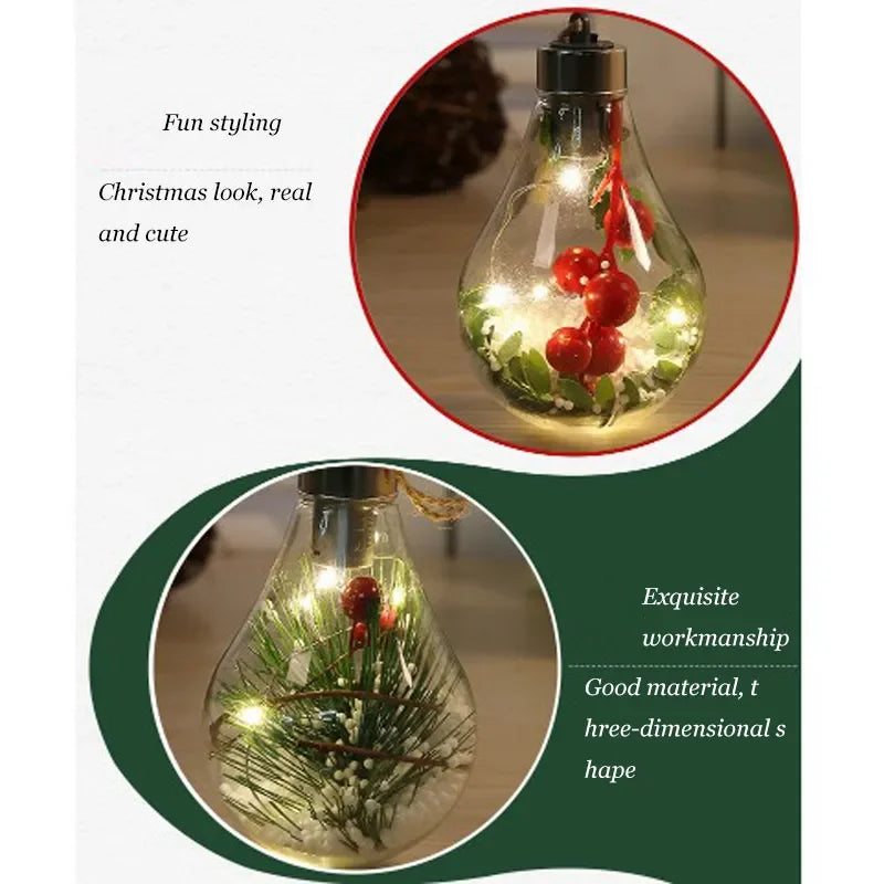 LED Fairy Bulb Lights with Leaf Globe Twinkle For Birthday Wedding Party Thanksgiving Mother's day Christmas Decor Night Lamp Dazzle Frenzy