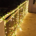 Flower Green Leaf String Lights Artificial Vine Fairy Lights Battery Powered Christmas Tree Garland Light for Weeding Home Decor Dazzle Frenzy