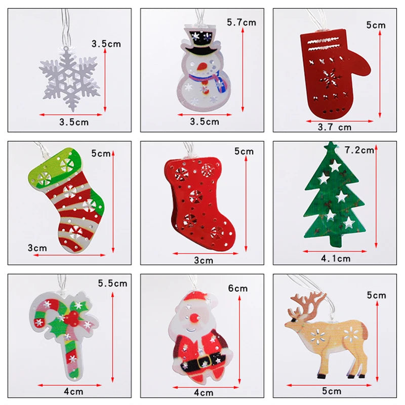 LED Fairy Lights Garland Fawn Gloves Bell Garland Battery-operated Light Living Room Bedroom Garden Decor Iron Decorative Lamp Dazzle Frenzy