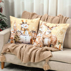 4pcs Merry Christmas Cushion Cover Home Decorations 2025 Christmas Ornament Pillow Case Xmas Navidad Gifts New Year Gifts 2026 Dazzle Frenzy