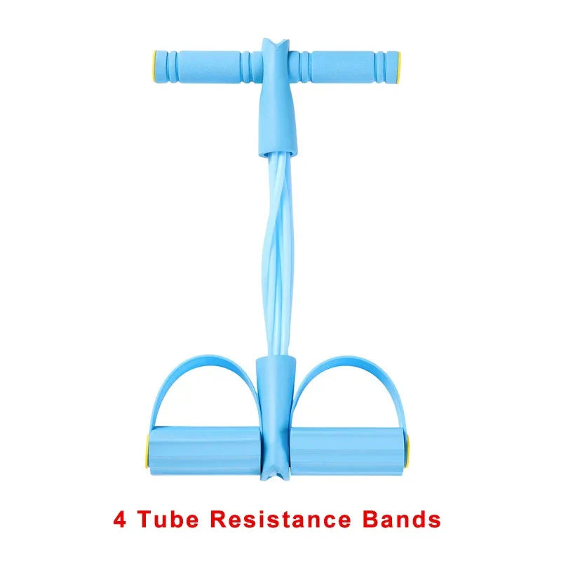 2025 Viral 4-Level Resistance Band Tensioner - Non-Slip Handles Ab Core Yoga Home Fitness Dazzle