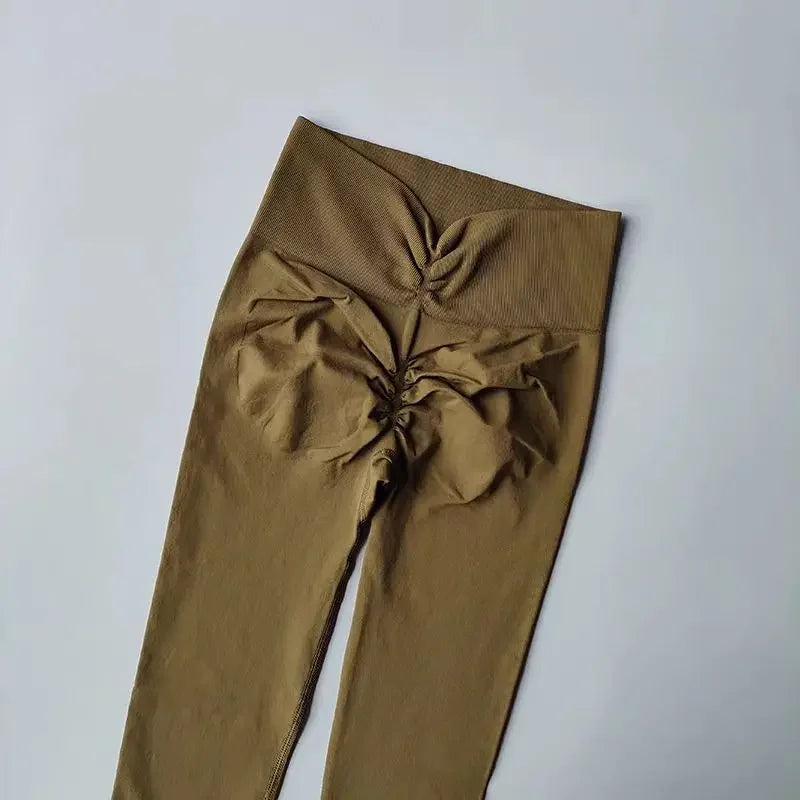 High Waist Scrunch Butt Yoga Pants Women – Viral Push-Up Leggings High Elastic Gym Tights for Workout, Running & Fitness | Breathable & Squat-Proof 2025