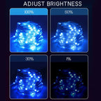 RGBIC USB LED String Lights DIY Outdoor Christmas Tree Decor Fairy Lights 8 Modes Bluetooth APP For Wedding Holiday Party Lighti Dazzle Frenzy