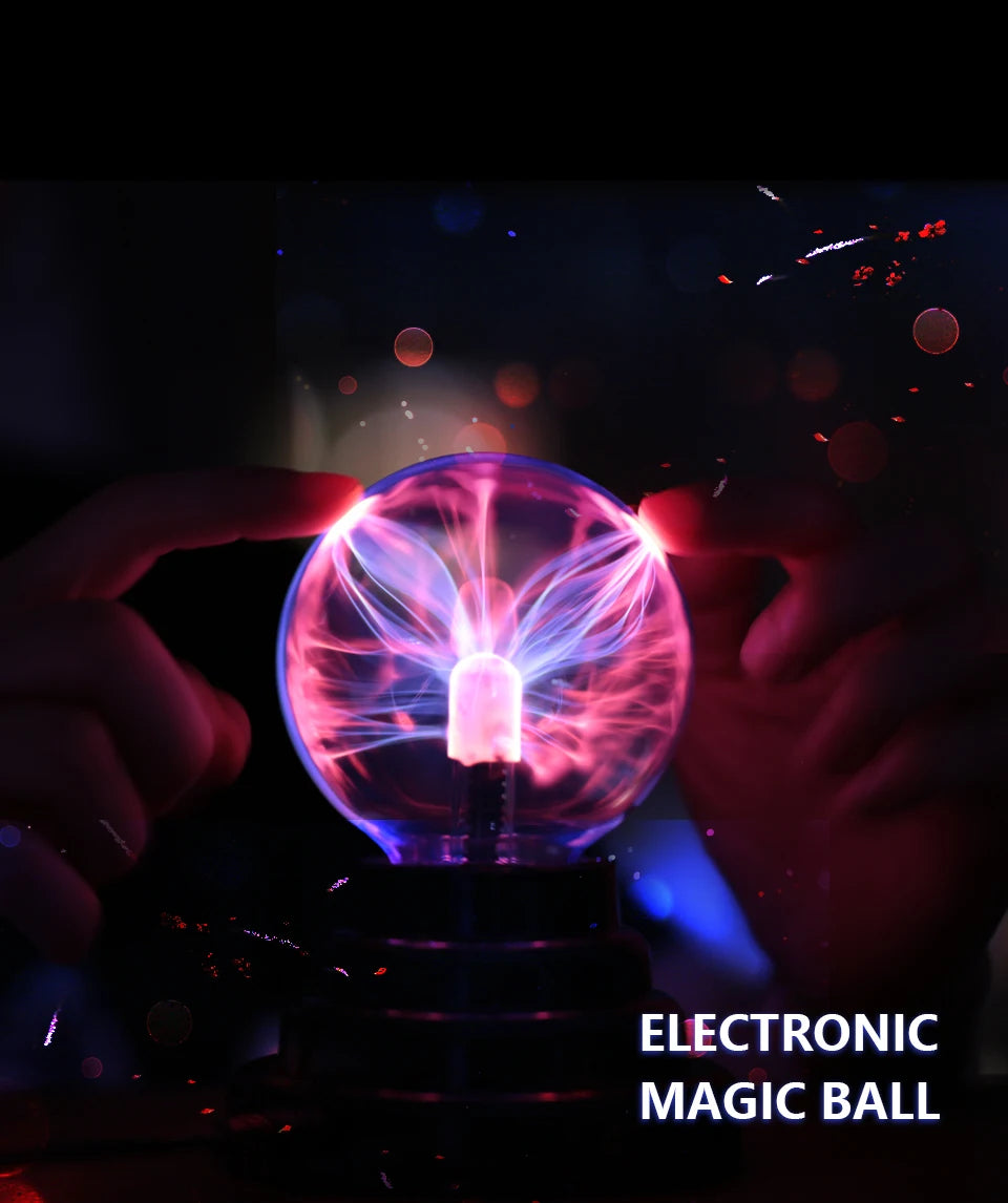 Magic Crystal Plasma Ball Lamp 3/4/5/6/8 Inch LED Night Light Kid Birthday Christmas Gift Lighting Bedroom Decor Novelty Lamp Dazzle Frenzy