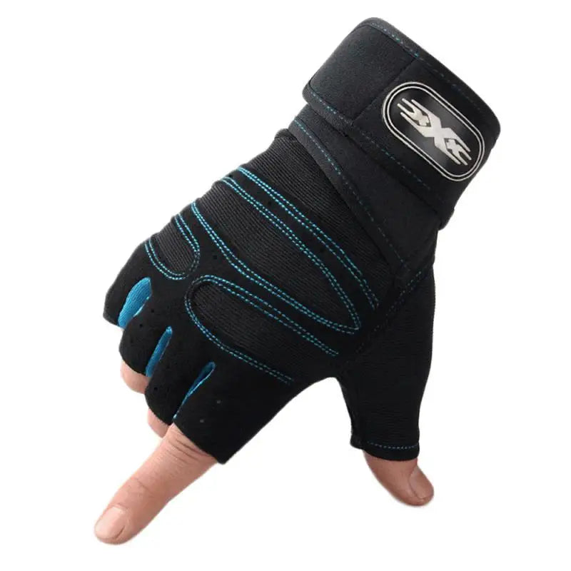 2025 Viral Gym Heavyweight Training Gloves - Half Finger Non-Slip Wrist Support Weightlifting Dazzle