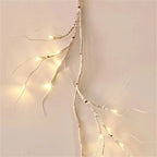 48 LED Birch Vine Lights  Battery  Power Artificial Branch Vine Light for Christmas Fireplaces Tables Indoors And Outdoors Decor Dazzle Frenzy