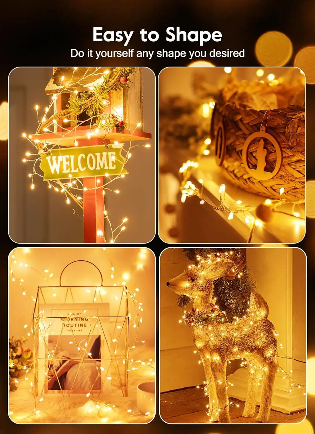 3/6/9M USB Power LED Firecracker String Lights Remote Control Garland Fairy Lights for Wedding Party Garden Christmas Decoration Dazzle Frenzy