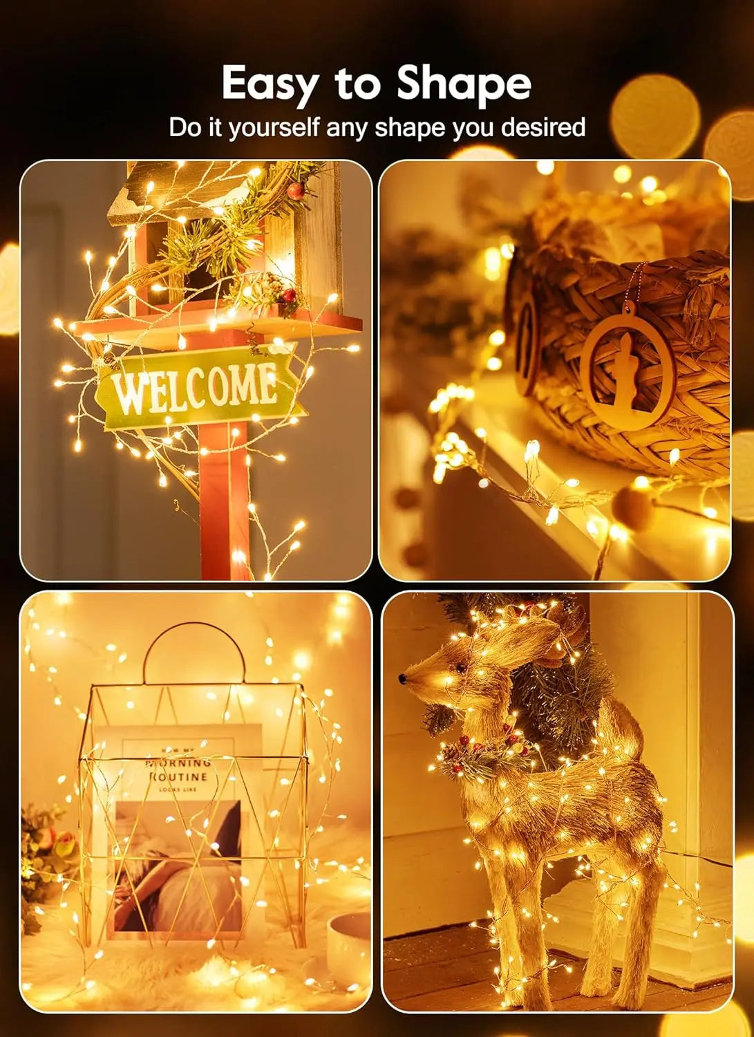 3/6/9M USB Power LED Firecracker String Lights Remote Control Garland Fairy Lights for Wedding Party Garden Christmas Decoration Dazzle Frenzy