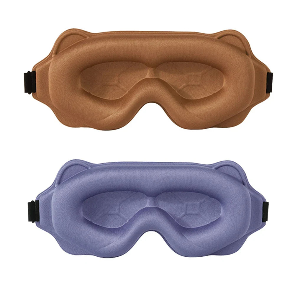 2025 Viral 3D Sleep Mask - Total Blackout High-Tech Foam No Light Leak Travel Eyeshade Dazzle