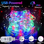 RGBIC USB LED String Lights DIY Outdoor Christmas Tree Decor Fairy Lights 8 Modes Bluetooth APP For Wedding Holiday Party Lighti Dazzle Frenzy