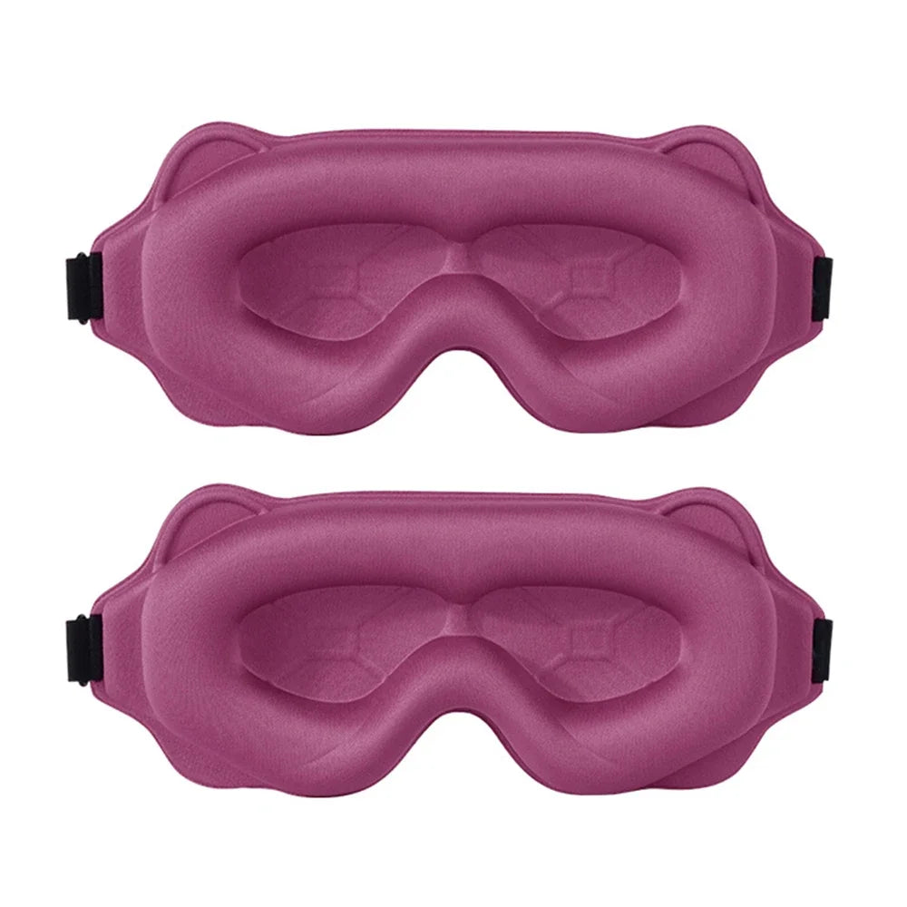2025 Viral 3D Sleep Mask - Total Blackout High-Tech Foam No Light Leak Travel Eyeshade Dazzle