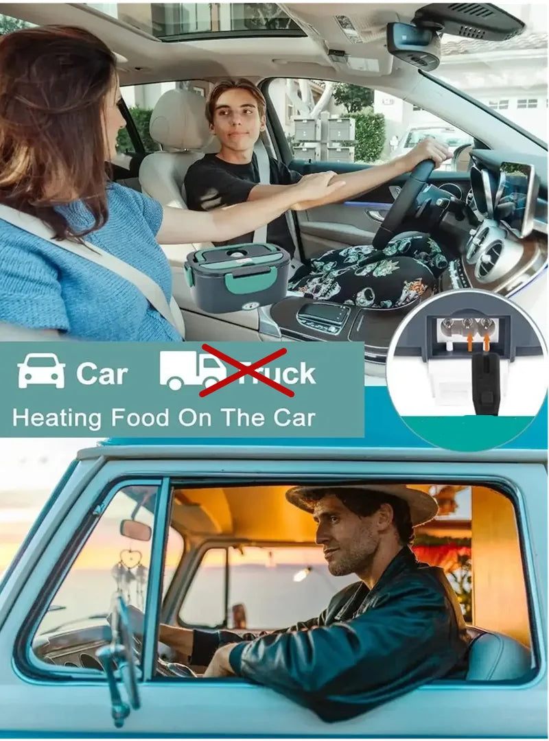 2025 Viral 1.5L Electric Lunch Box - Portable Hot Meal Warmer Leakproof Food Heater