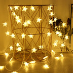 LED Star Fairy Lights Outdoor Chain Lights Garland Bulb String Lights Party Home Wedding Terrace Garden Christmas Decoration Dazzle Frenzy