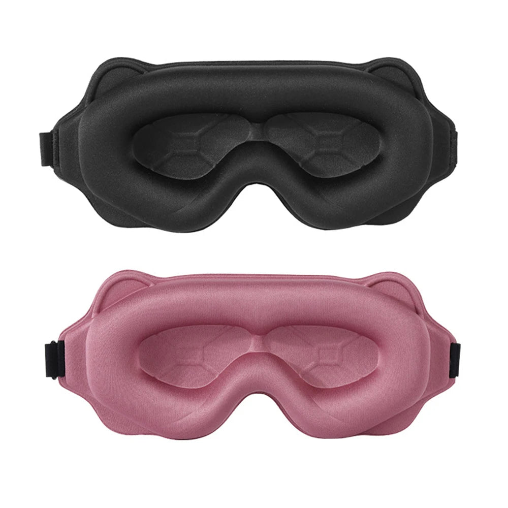 2025 Viral 3D Sleep Mask - Total Blackout High-Tech Foam No Light Leak Travel Eyeshade Dazzle