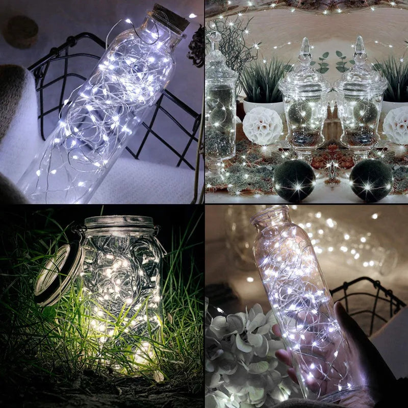 LED Fairy Lights Button Battery Light String Christmas Wedding New Year Bedroom Living Room Garden Decoration Garland Dazzle Frenzy