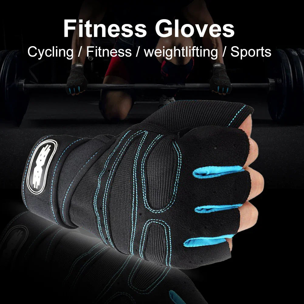 2025 Viral Gym Heavyweight Training Gloves - Half Finger Non-Slip Wrist Support Weightlifting Dazzle