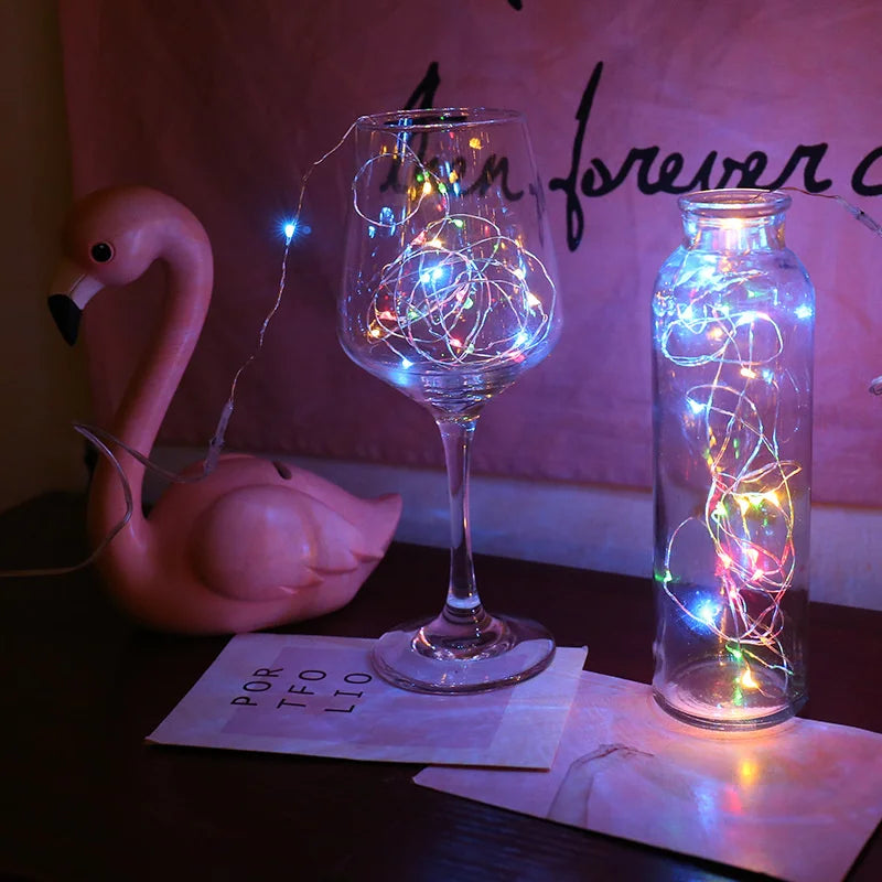 20M USB LED String Lights Copper Silver Wire Garland Light 5V Waterproof Fairy Lights Party Decoration For Christmas Wedding Dazzle Frenzy