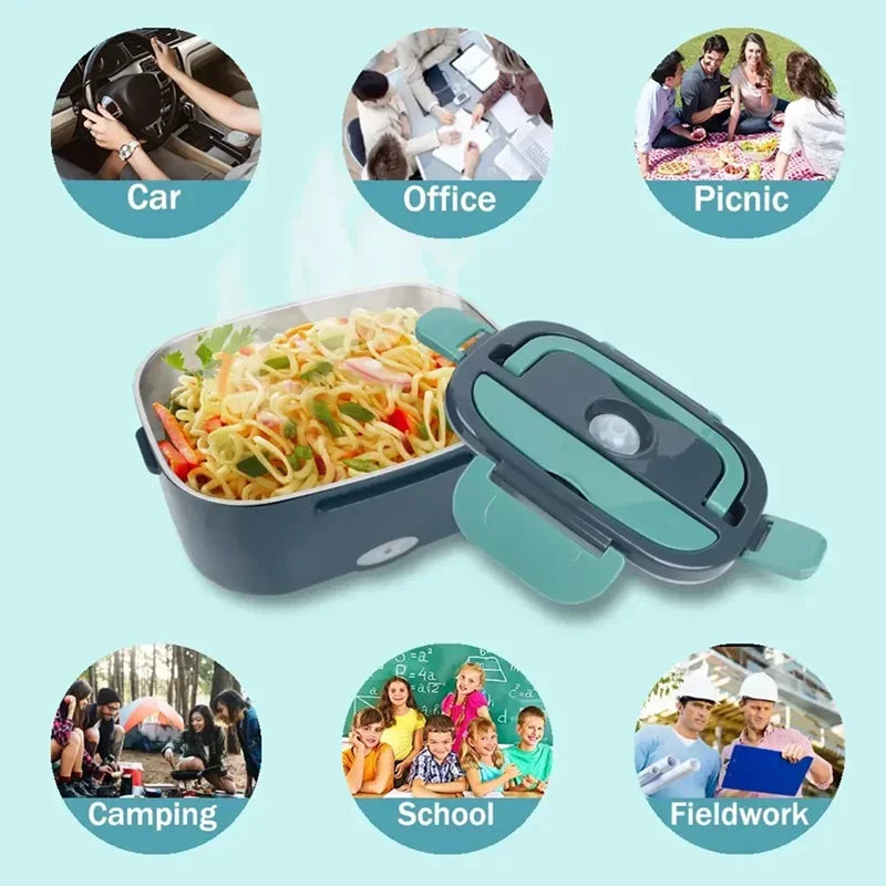 2025 Viral 1.5L Electric Lunch Box - Portable Hot Meal Warmer Leakproof Food Heater