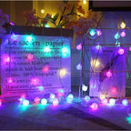 1.5-10m LED Crystal Ball Garland String Lights Indoor Decor Holiday Christmas Lamp 10/20/40/80 LED Fairy Lights Battery Operated Dazzle Frenzy