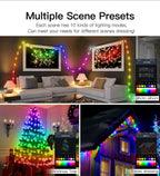 RGBIC USB LED String Lights DIY Outdoor Christmas Tree Decor Fairy Lights 8 Modes Bluetooth APP For Wedding Holiday Party Lighti Dazzle Frenzy