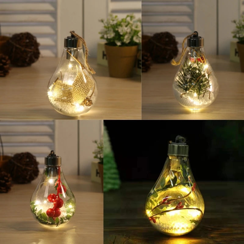 LED Fairy Bulb Lights with Leaf Globe Twinkle For Birthday Wedding Party Thanksgiving Mother's day Christmas Decor Night Lamp Dazzle Frenzy