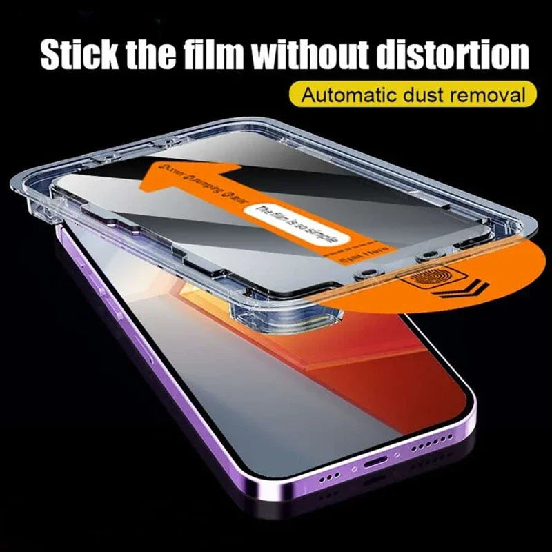 2025 Viral 8K Privacy Tempered Glass - Anti-Spy Dust-Free Screen Protector iPhone 11-16 1-3pcs