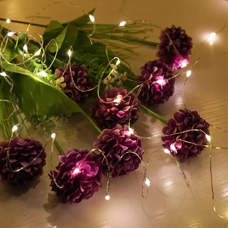 20M USB LED String Lights Copper Silver Wire Garland Light 5V Waterproof Fairy Lights Party Decoration For Christmas Wedding Dazzle Frenzy