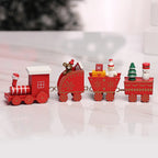 Wooden Christmas Small Train Xmas Ornaments Merry Christmas Decor For Home Happy New Year 2025 Creative Kids Naviidad Gifts Gift Dazzle Frenzy