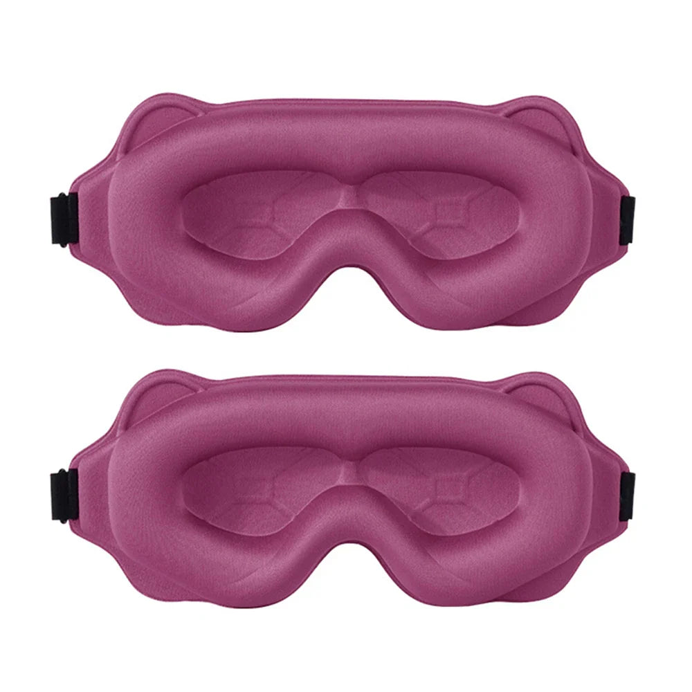 2025 Viral 3D Sleep Mask - Total Blackout High-Tech Foam No Light Leak Travel Eyeshade Dazzle