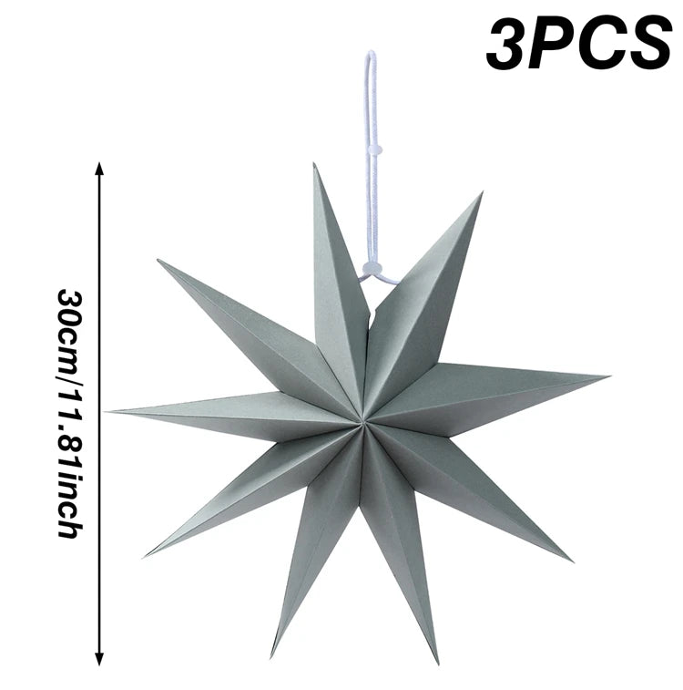 Hollow Star Hanging Pendants Christmas Decoration 2025 for Home Navidad Natal Noel Gifts Christmas Ornaments New Year 2026 Dazzle Frenzy