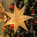 Hollow Star Hanging Pendants Christmas Decoration 2025 for Home Navidad Natal Noel Gifts Christmas Ornaments New Year 2026 Dazzle Frenzy