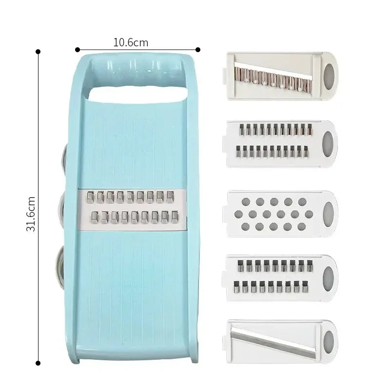 2025 Viral 5-in-1 Vegetable Chopper - Multi-Functional Onion Slicer Dicer Kitchen Gadget Dazzle