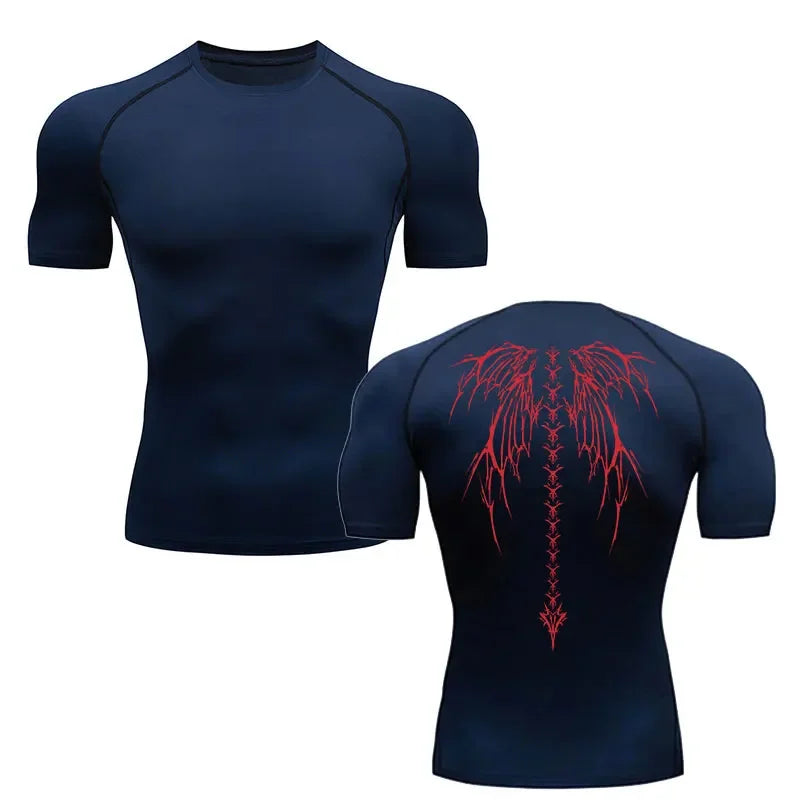 2025 Viral Jujutsu Kaisen Compression Shirt - Anime Fitness Gym T-Shirt Breathable True Fit Dazzle