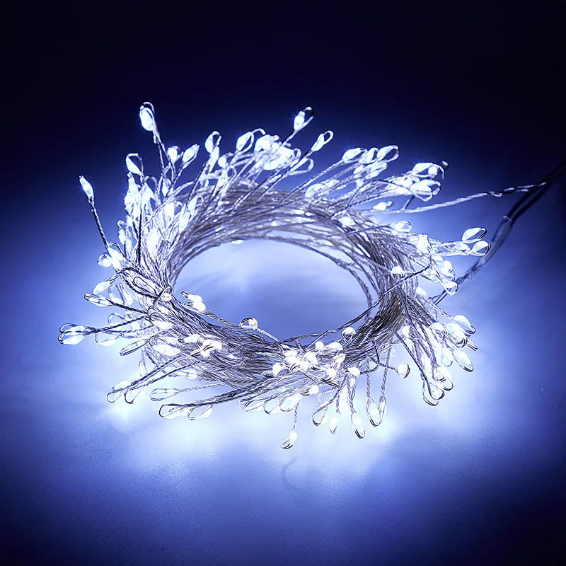 3/6/9M USB Power LED Firecracker String Lights Remote Control Garland Fairy Lights for Wedding Party Garden Christmas Decoration Dazzle Frenzy