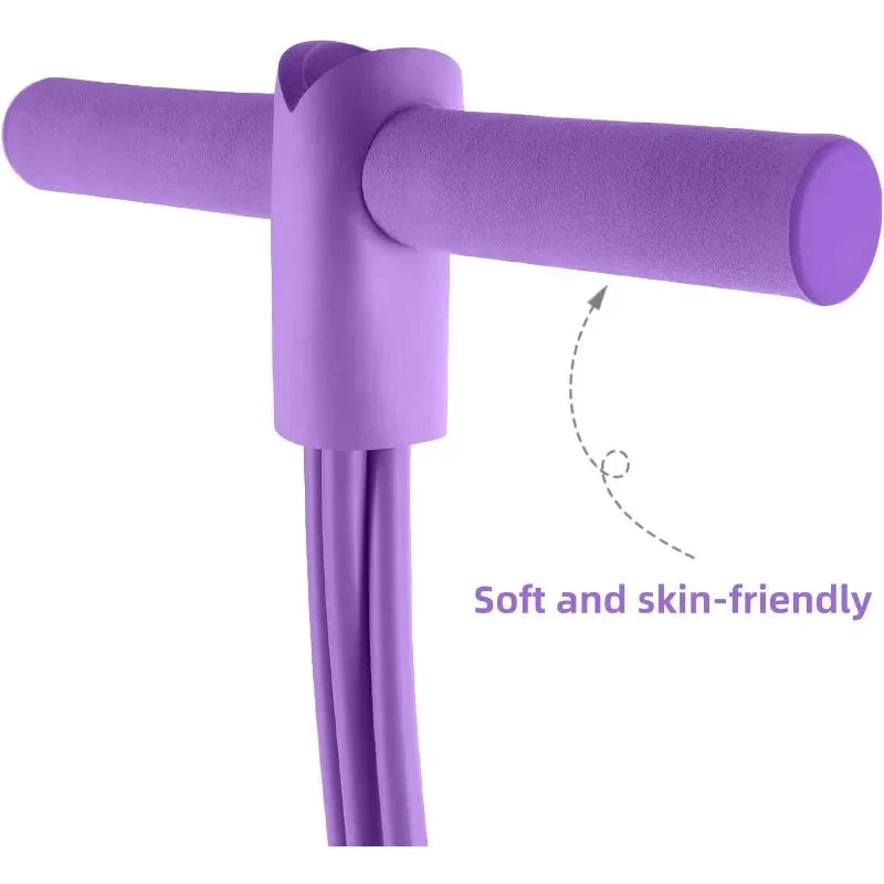 2025 Viral 4-Level Resistance Band Tensioner - Non-Slip Handles Ab Core Yoga Home Fitness Dazzle