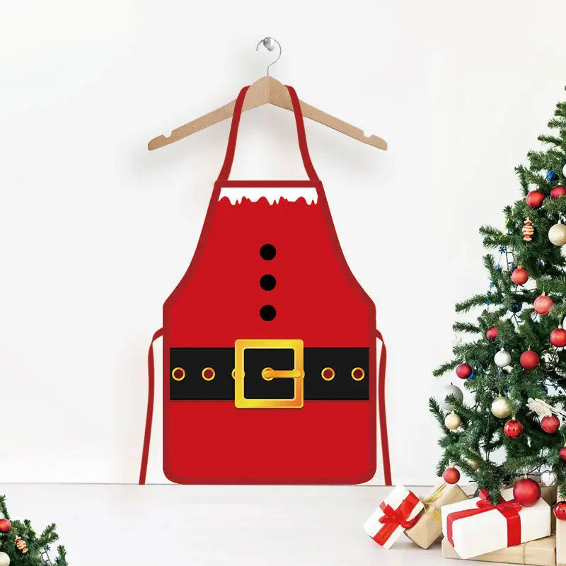 Christmas Printed Apron for Home and Party Dazzle Frenzy