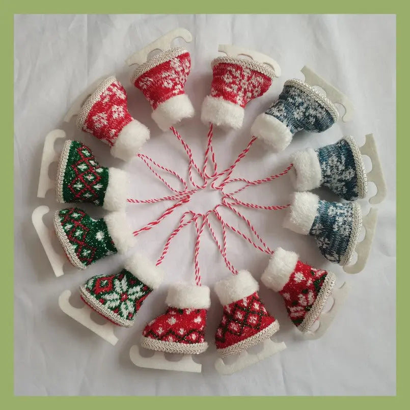 Christmas Skates Decorative Pendant Dazzle Frenzy