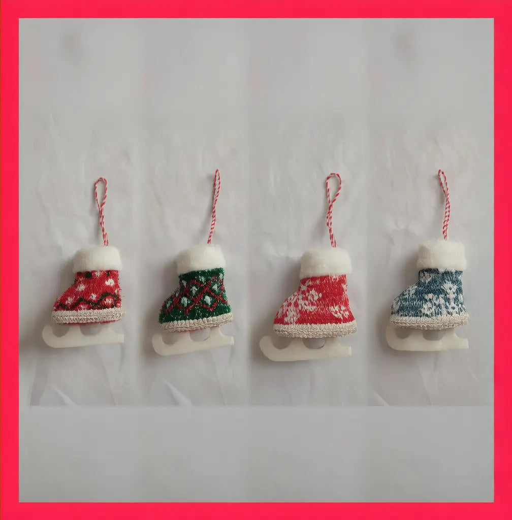 Christmas Skates Decorative Pendant Dazzle Frenzy