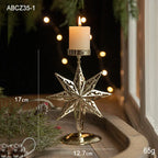 Retro Iron Christmas Candlestick Decorations Dazzle Frenzy