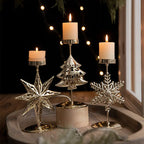 Retro Iron Christmas Candlestick Decorations Dazzle Frenzy