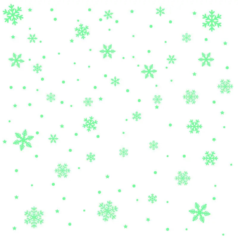 Luminous Christmas Snowflake Decoration Stickers Dazzle Frenzy