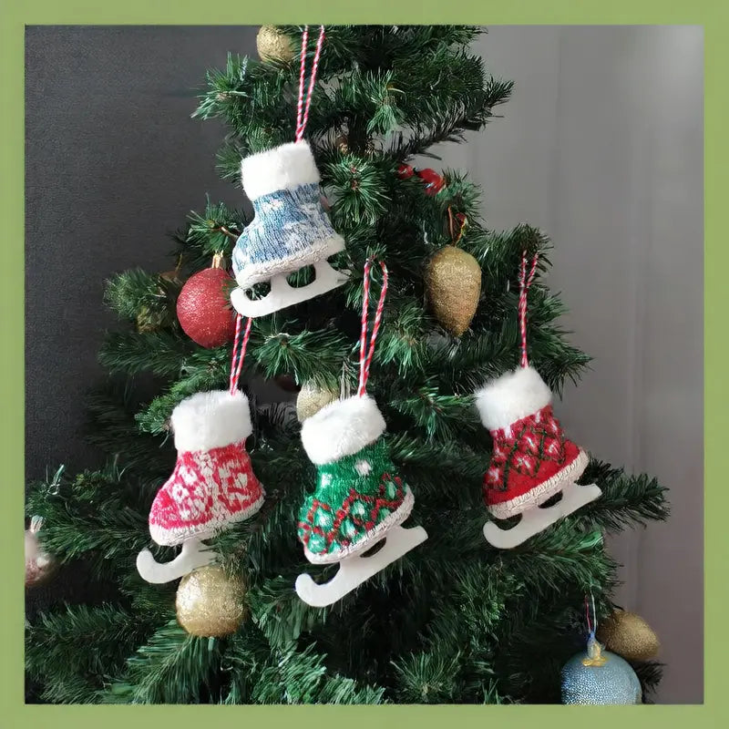 Christmas Skates Decorative Pendant Dazzle Frenzy