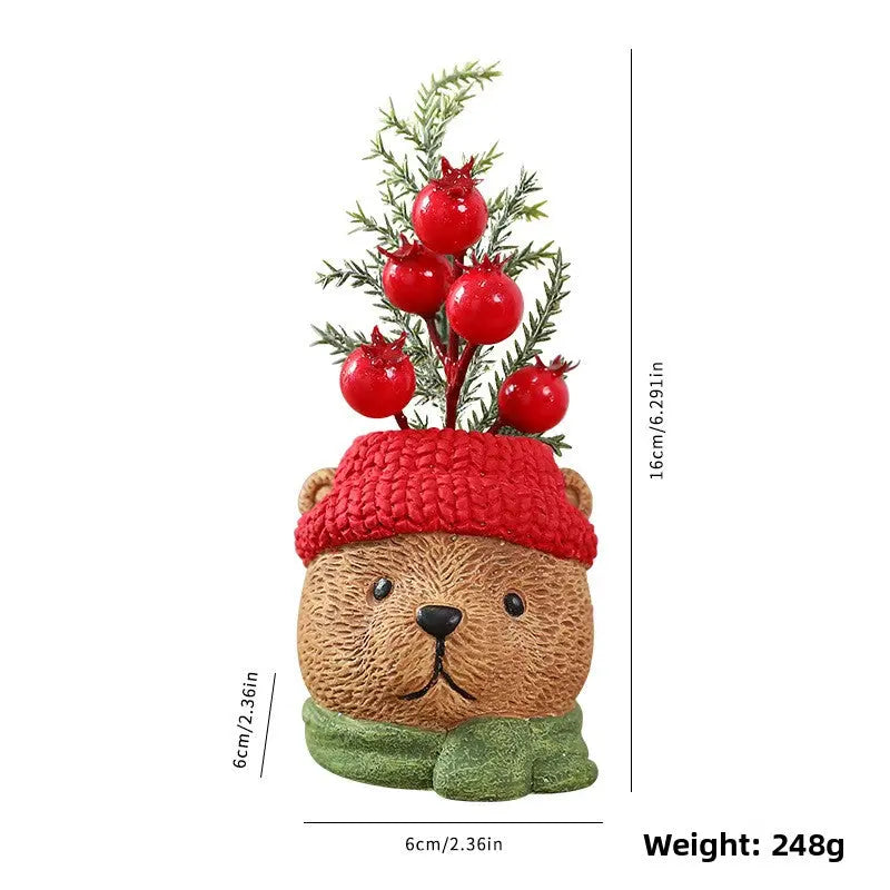 Resin Christmas Gnome Doll Santa Snowman Decoration Ornament Dazzle Frenzy