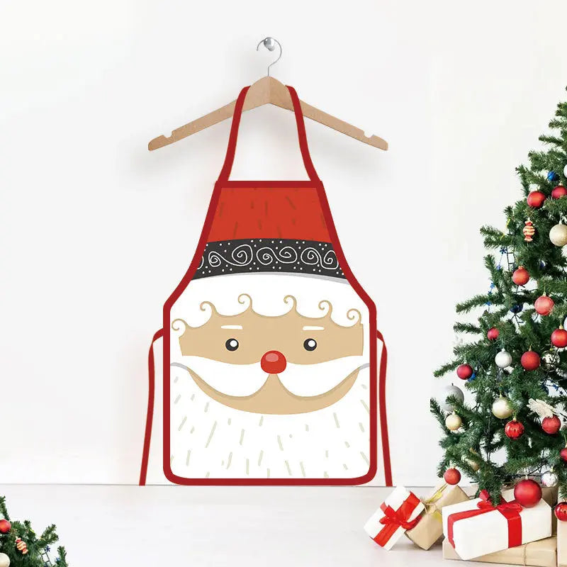 Christmas Printed Apron for Home and Party Dazzle Frenzy