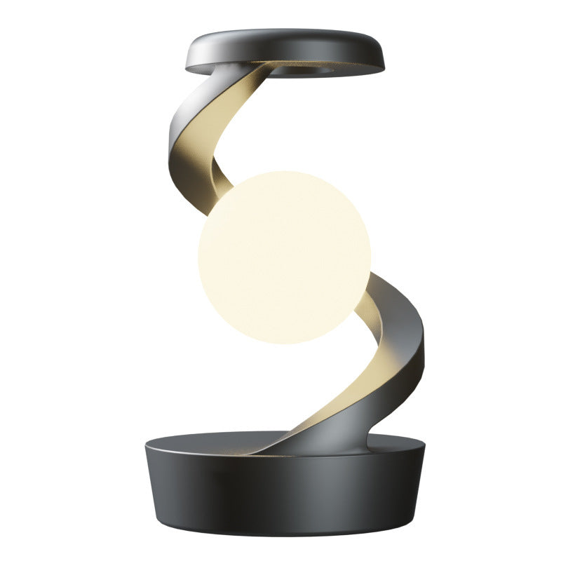 2025 Viral Rotating Floating Night Light - Mesmerizing Levitating Wireless Charger Lamp