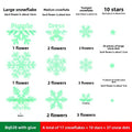 Luminous Christmas Snowflake Decoration Stickers Dazzle Frenzy